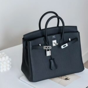 birkin 25 black togo phw